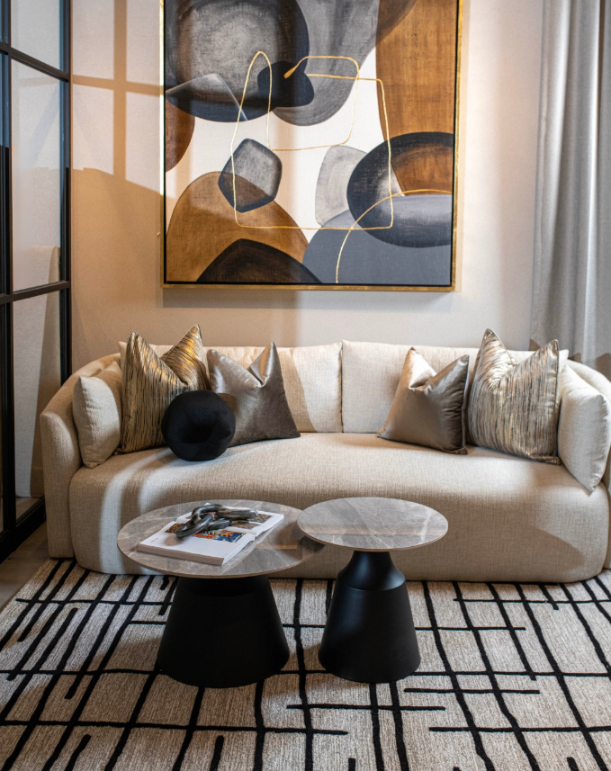 Inspiración para sala con tapetes ZANNI